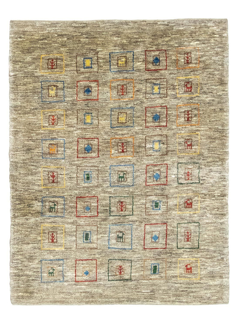 Perský Gabbeh Koberec 154x206cm - Perserteppich Wollteppich