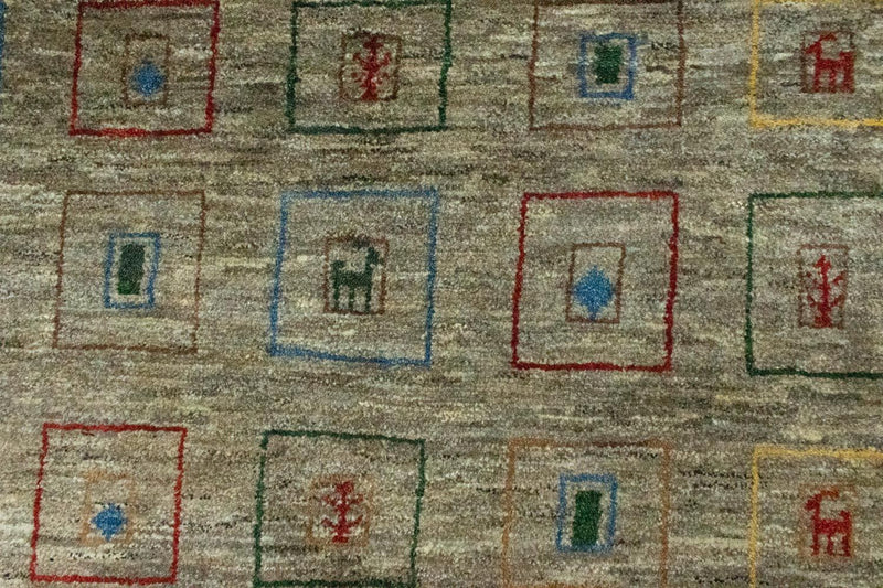 Perský Gabbeh Koberec 154x206cm - Perserteppich Wollteppich