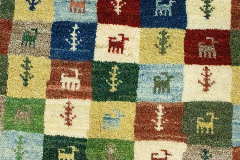 Perský Gabbeh Koberec 100x136cm - Perserteppich Wollteppich