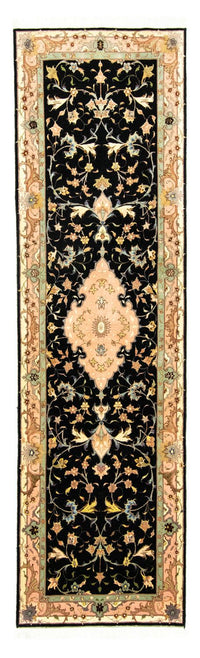 Runner Perský koberec - Tabríz - Královský - 290 x 84 cm - černá – product image