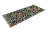 Runner Perský koberec - Nain - Royal - 200 x 89 cm - tmavě zelená – product image