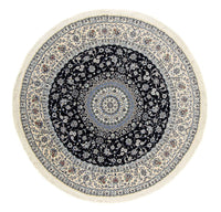 Perský koberec - Nain - Premium kulatý  - 250 x 250 cm - tmavě modrá – product image