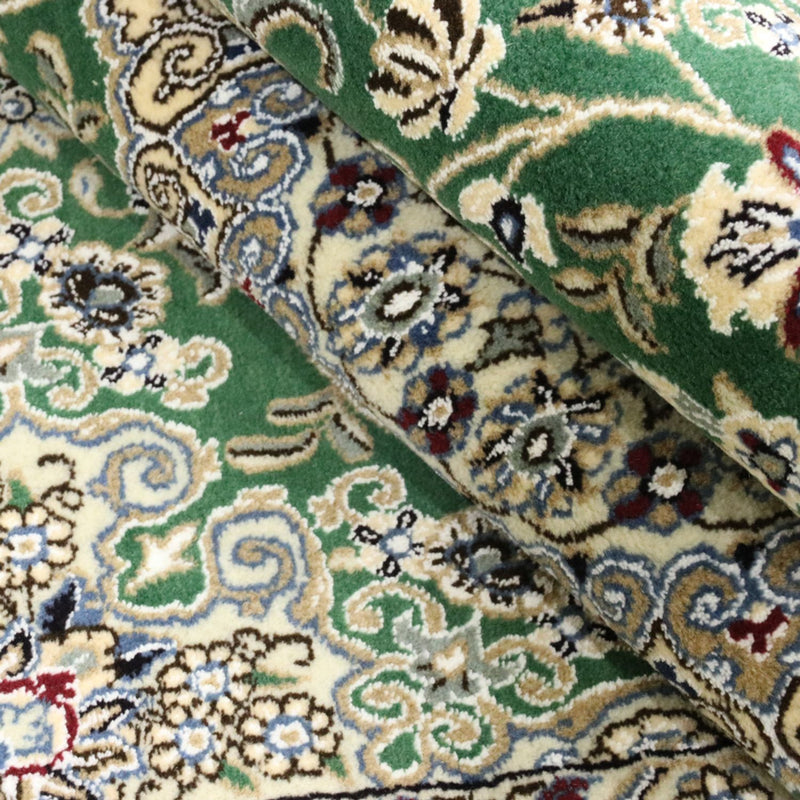 Perský koberec - Nain - Royal - 198 x 130 cm - zelená