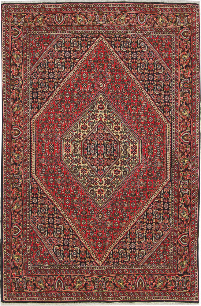 Perský koberec - Bijar - 172 x 115 cm - červená