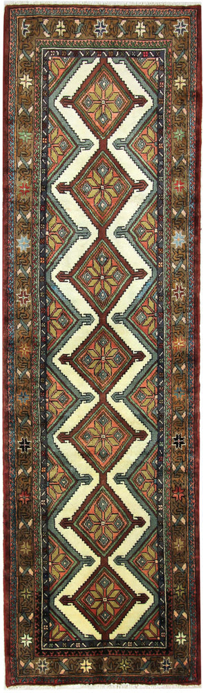 Runner Perský koberec - Nomádský - 286 x 83 cm - tmavě béžová