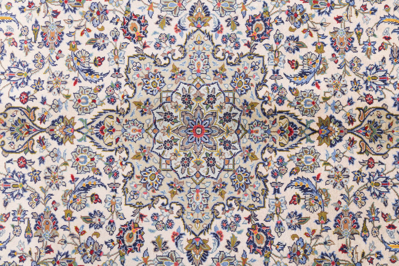 Perský koberec - Keshan - 365 x 250 cm - krémová