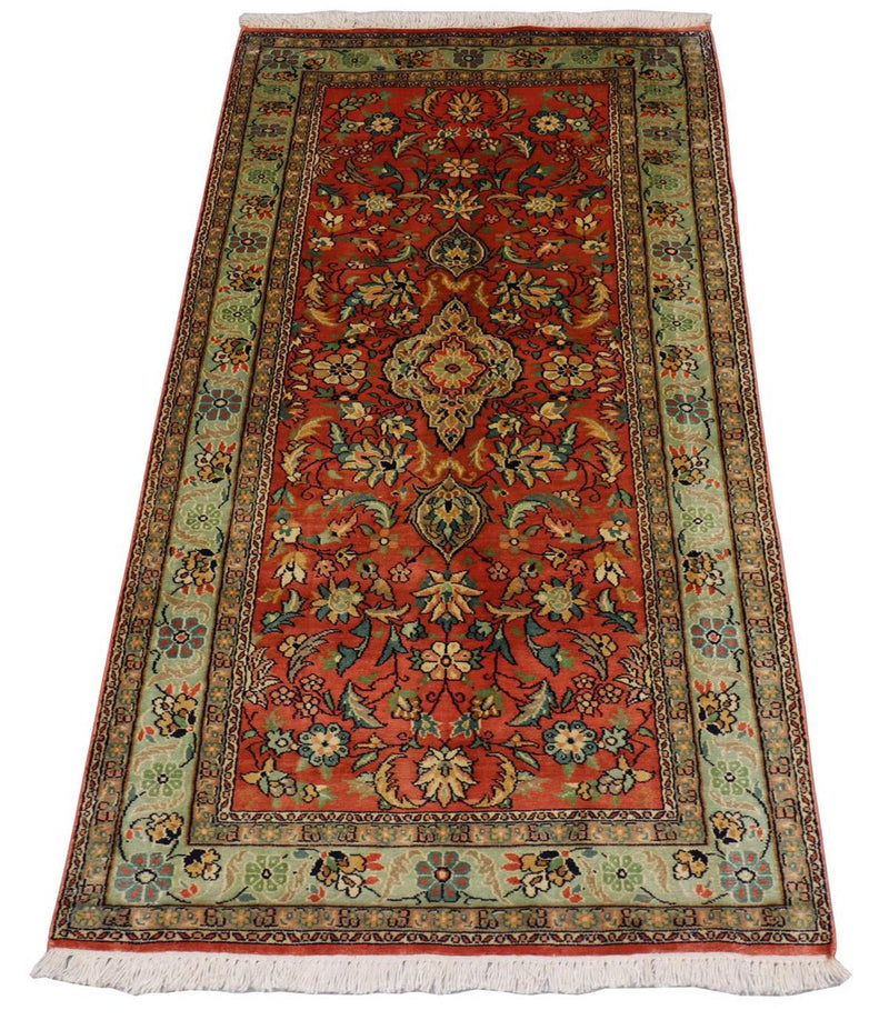 Kašmírské hedvábí Koberec 80x153cm - Orientální koberec