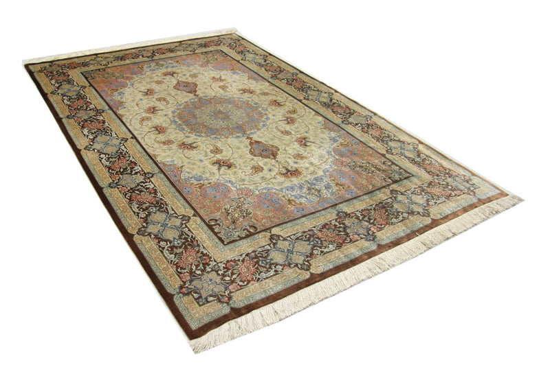 Qom hedvábí Koberec 155x240cm - Perský koberec