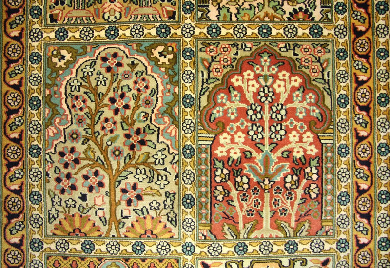 Kašmírské hedvábí Koberec 82x298cm - Orientální koberec