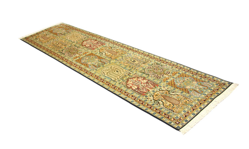 Kašmírské hedvábí Koberec 82x298cm - Orientální koberec