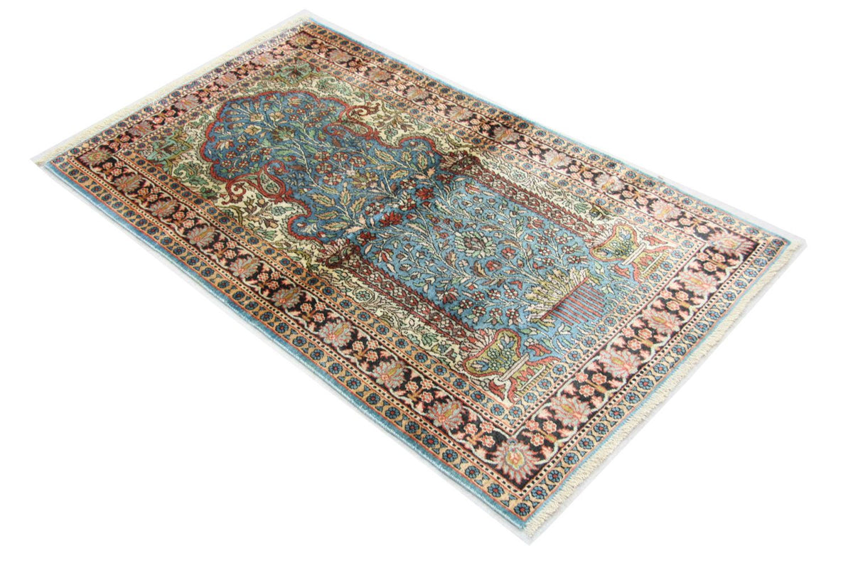 Kašmírské hedvábí Koberec 90x156cm - Orientální koberec