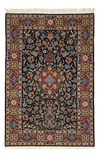 Orientální koberec - Isfahán - Hedvábný náhrdelník - 166 x 114 cm - tmavě modrá – product image