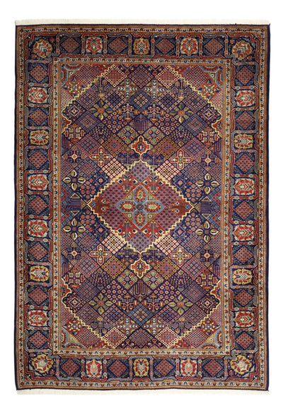 Kashan Koberec 143x211cm - Perský koberec - tmavě modrá