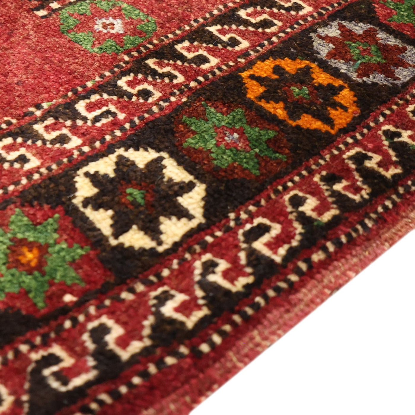 Perský koberec - Nomádský - 300 x 150 cm - tmavě červená