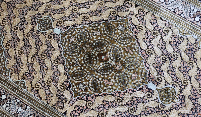 Qom hedvábí Koberec 109x163cm - Perský koberec