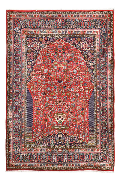 Qom Koberec 190x295cm - Perský koberec - červená