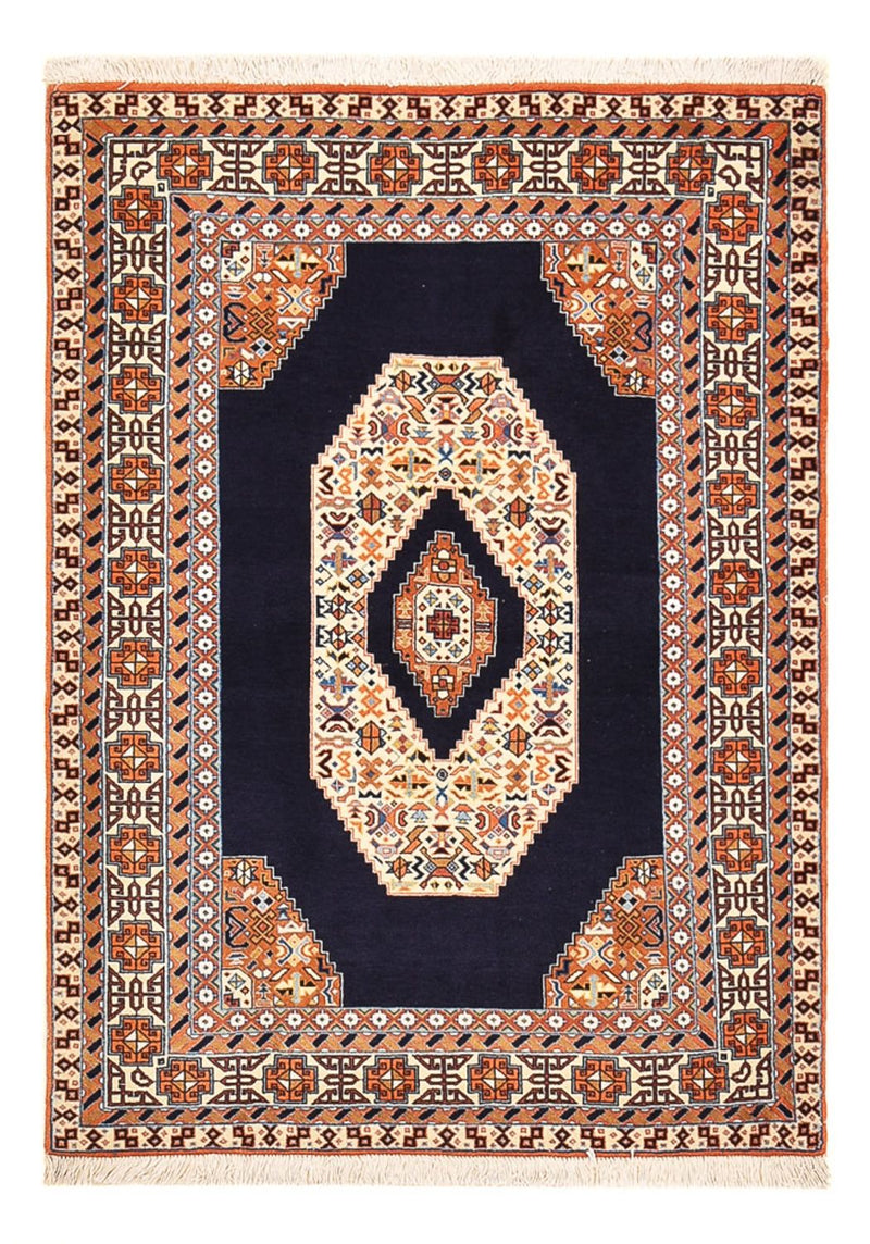 Tabriz - 50 Raj Koberec 100x142cm - Perský koberec - tmavě modrá