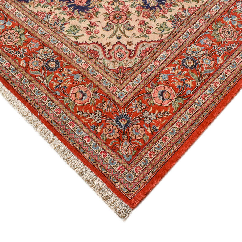 Qom Koberec 250x345cm - Perský koberec - tmavě modrá