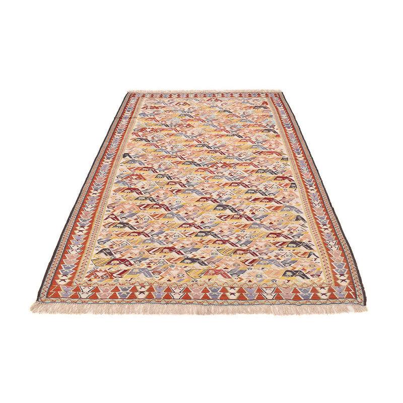 Hedvábný kilim Koberec 160x255cm - karamelová
