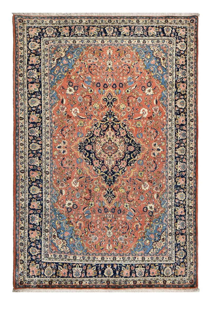 Bidjar Koberec 205x311cm - Perský koberec - světle červená