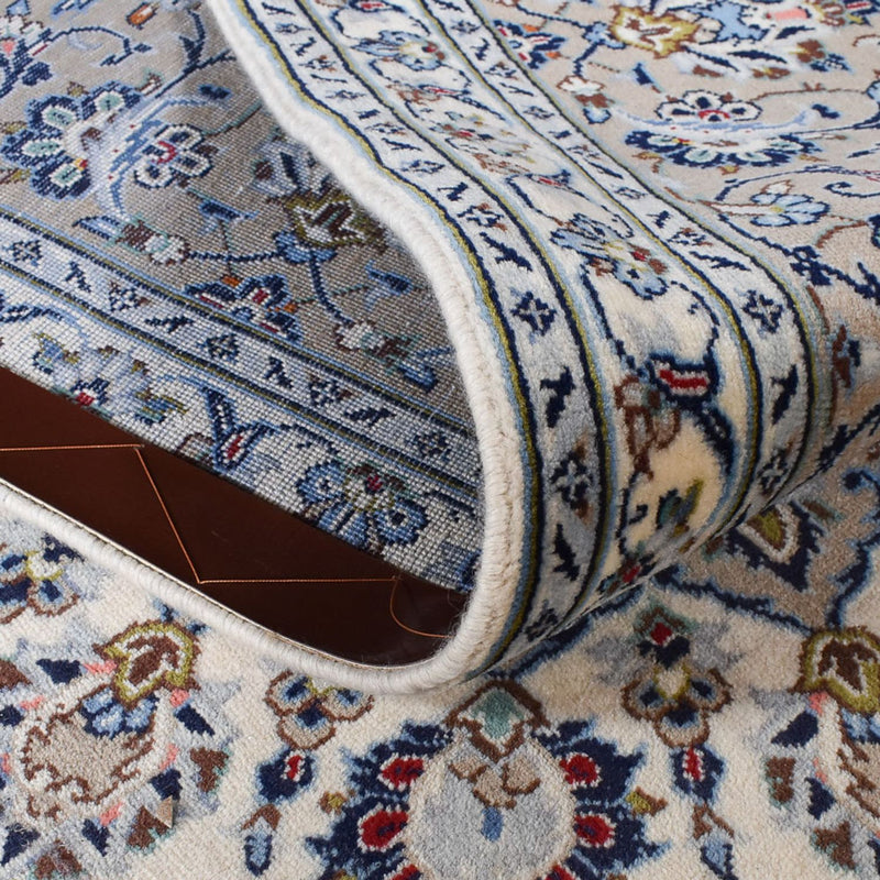 Kashan Koberec 240x354cm - Perský koberec - šedá