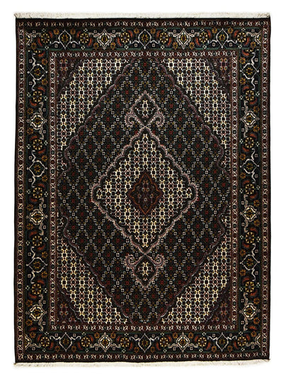 Tabriz - 40 Raj Koberec 150x208cm - Perský koberec - tmavě hnědá