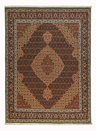 Tabriz - 40 Raj Koberec 152x202cm - Perský koberec - hnědá