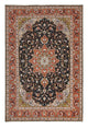 Tabriz - 40 Raj Koberec 203x305cm - Perský koberec - antracitová