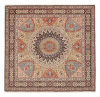 Tabriz - 50 Raj Koberec 248x254cm - Perský koberec - tmavě béžová – product image