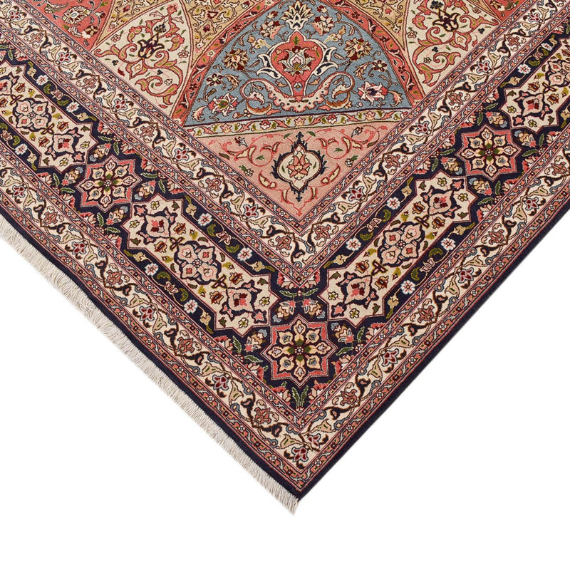 Tabriz - 50 Raj Koberec 248x254cm - Perský koberec - tmavě béžová
