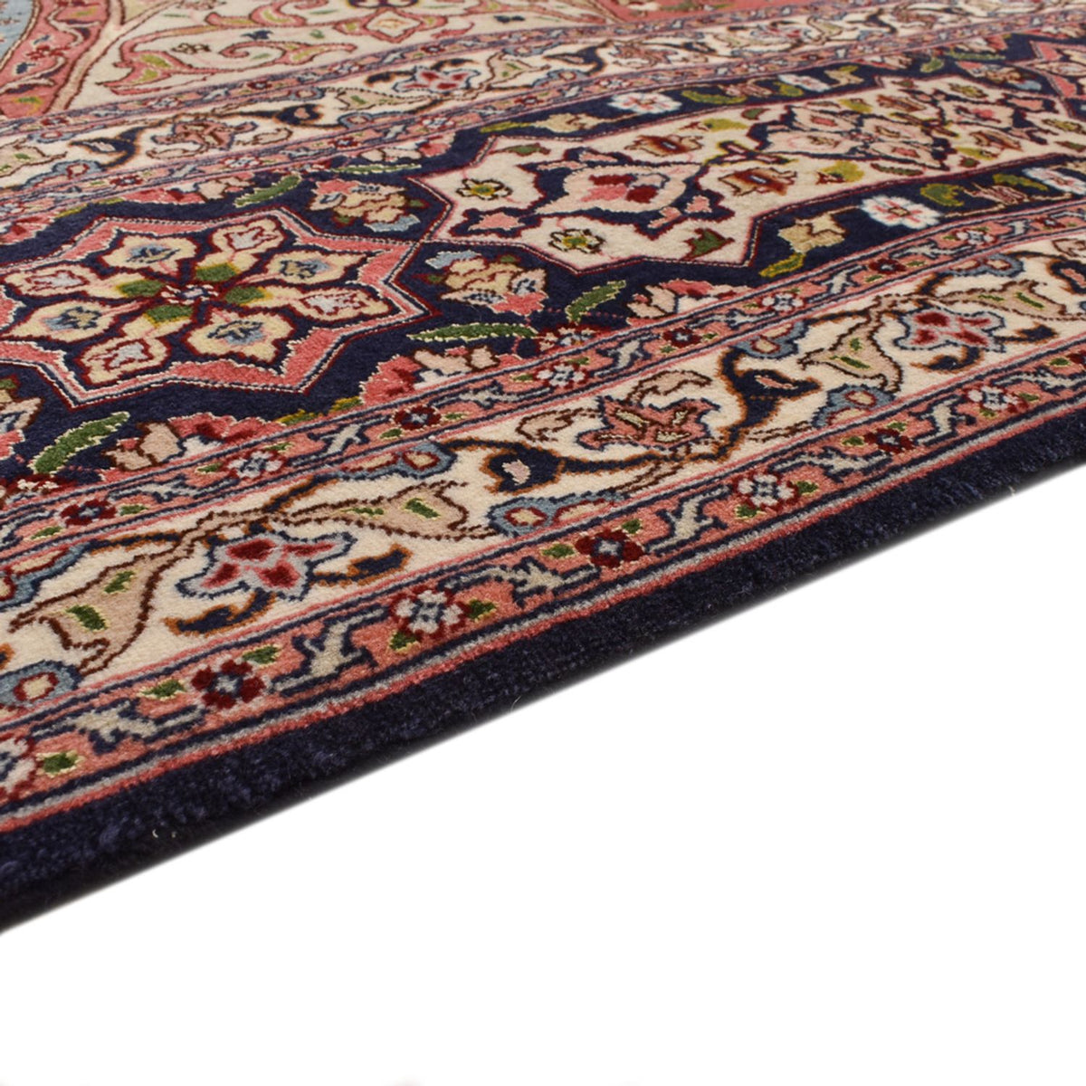 Tabriz - 50 Raj Koberec 248x254cm - Perský koberec - tmavě béžová