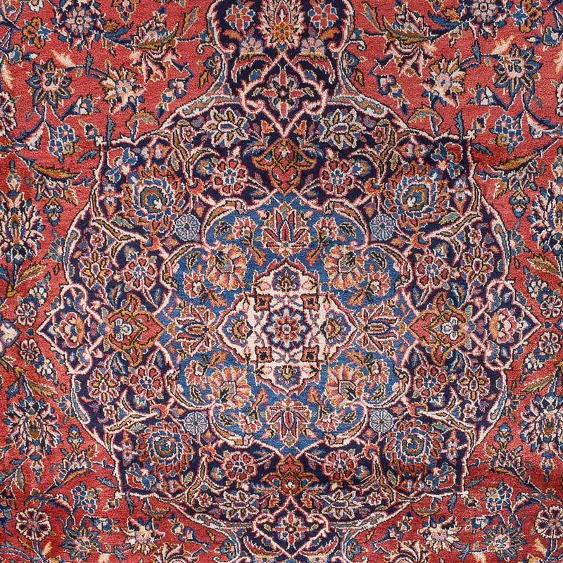 Kashan Koberec 333x445cm - Perský koberec - světle červená