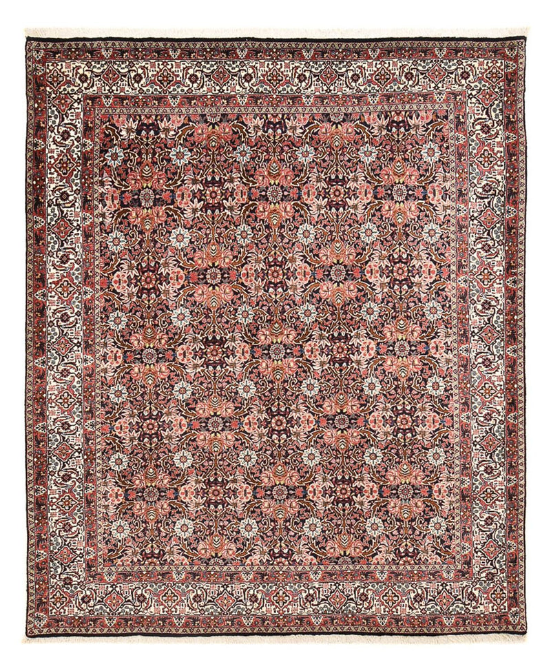 Bidjar Koberec 204x247cm - Perský koberec - tmavě červená