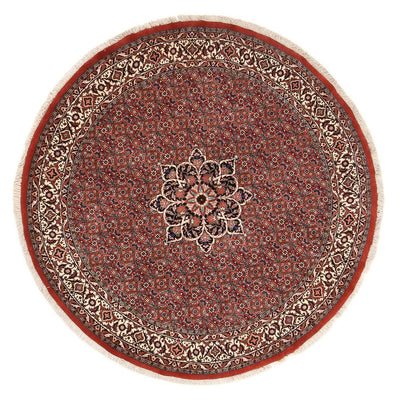 Bidjar Koberec 170x170cm - Perský koberec - tmavě červená