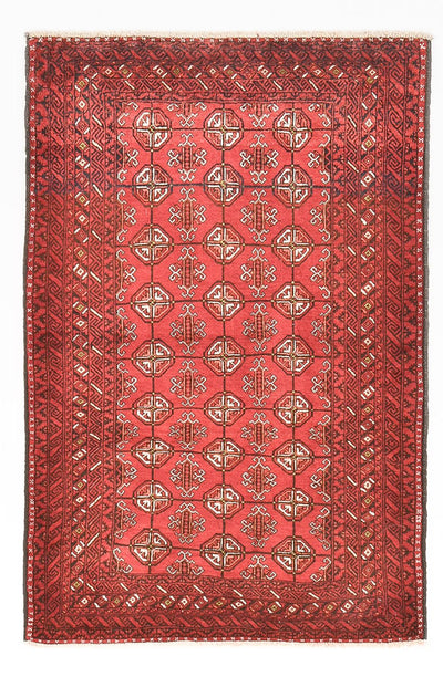 Balúčský koberec 104x157cm - Orientální koberec - červená