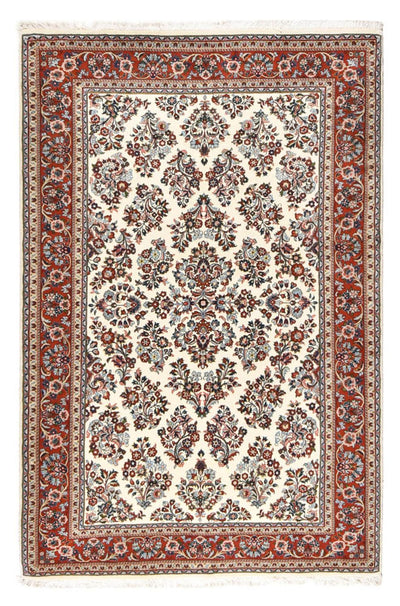 Sarouk Koberec 136x213cm - Perský koberec - krémová
