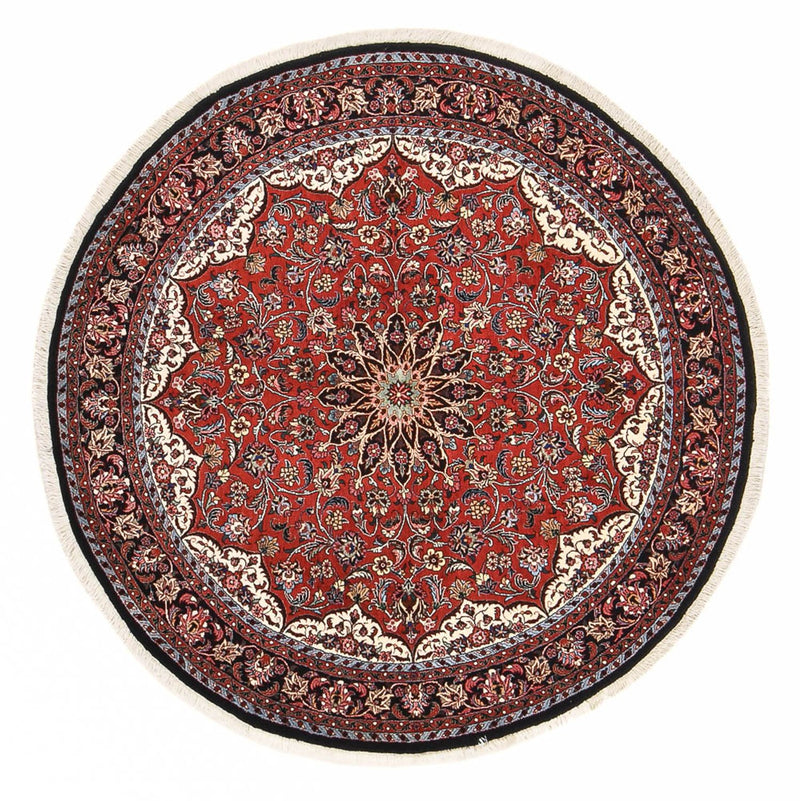 Perský koberec - Bijar kulatý  - 150 x 150 cm - červená