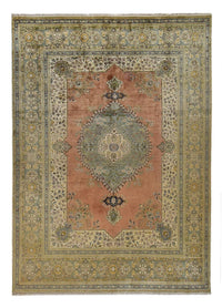 Tabatabaei Koberec 298x410cm - Perský koberec - olivově zelená – product image
