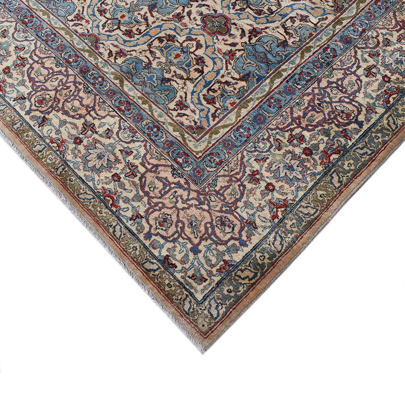 Kashan Koberec 304x396cm - Perský koberec - pískový