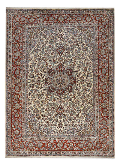 Kashan Koberec 259x356cm - Perský koberec - rezavá