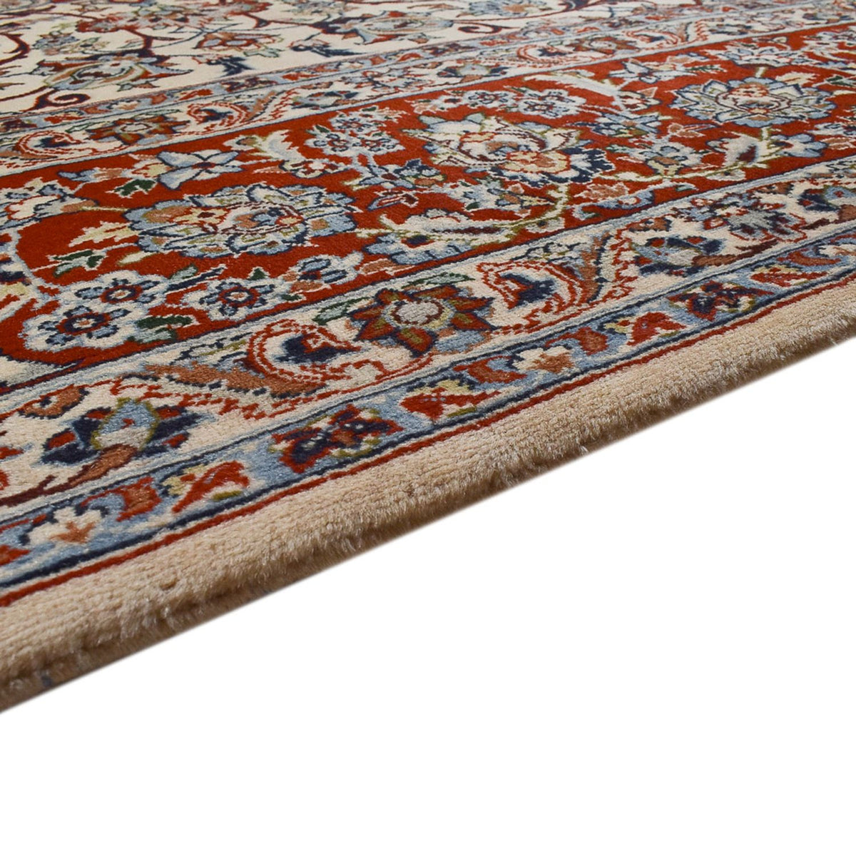 Kashan Koberec 259x356cm - Perský koberec - rezavá