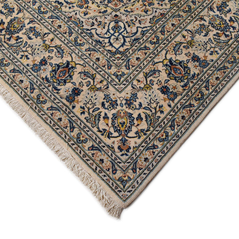 Kashan Koberec 218x322cm - Perský koberec - pískový