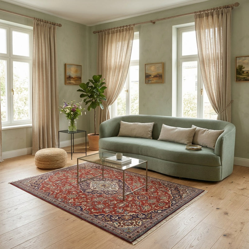 Kashan Koberec 146x244cm - Perský koberec