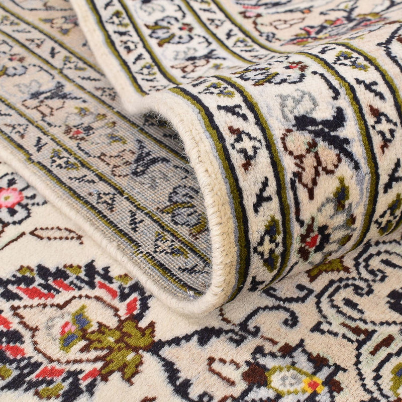 Perský koberec - Keshan - 356 x 242 cm - světle béžová