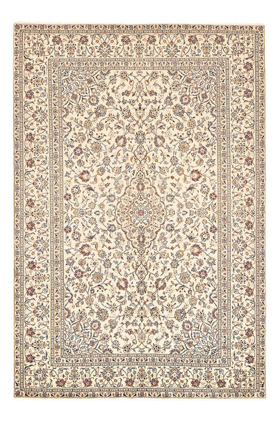 Kashan Koberec 198x296cm - Perský koberec - béžová