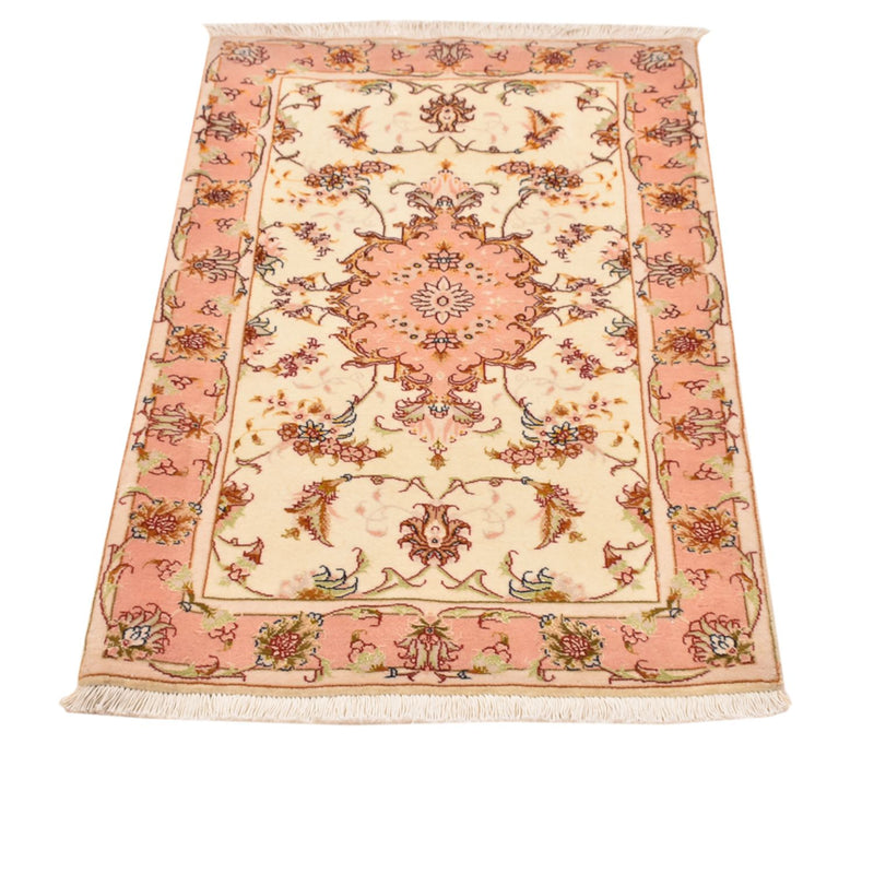 Tabriz - 50 Raj Koberec 66x101cm - Perský koberec - světle béžová