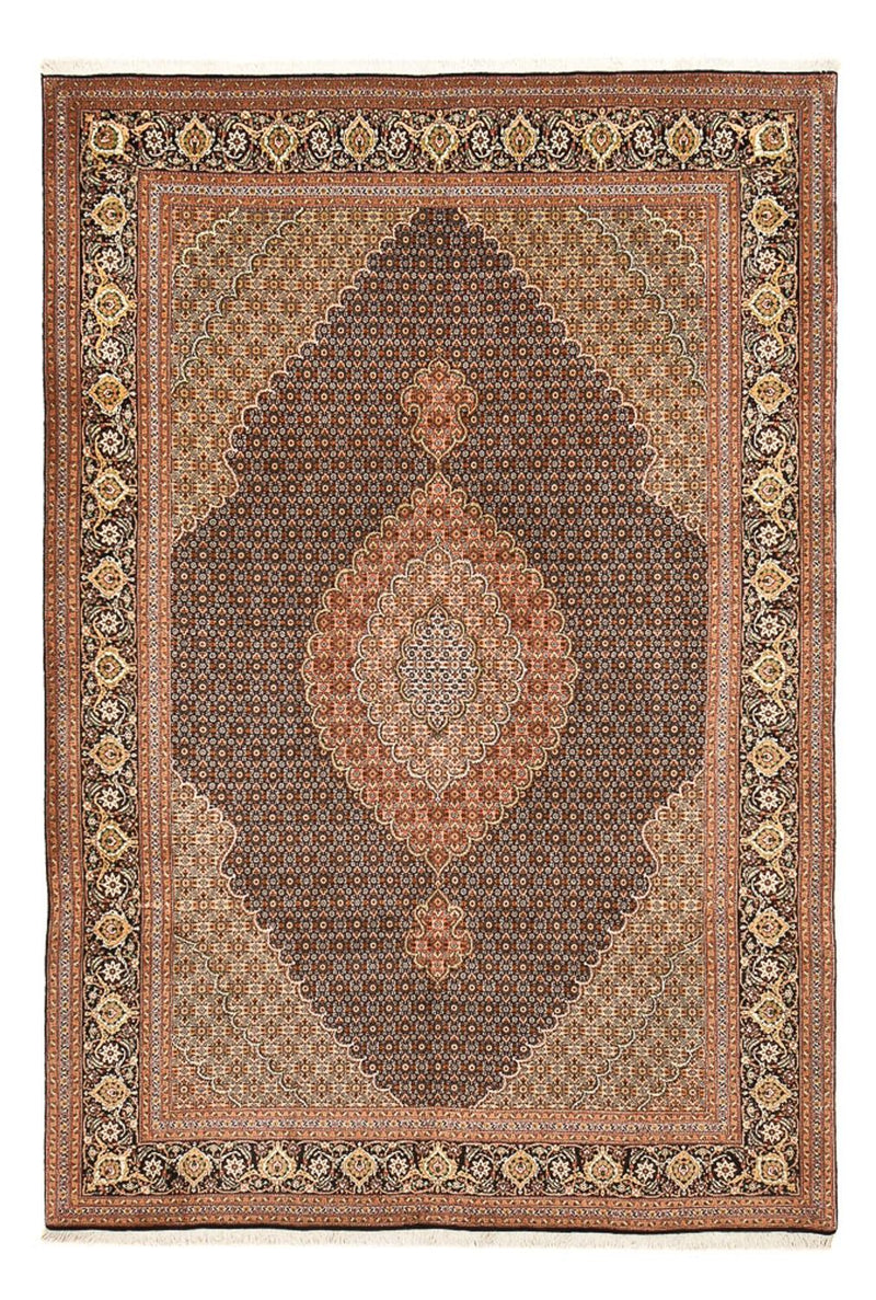 Tabriz - 50 Raj Koberec 203x303cm - Perský koberec - tmavě béžová