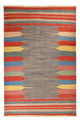 Moderní kilim Koberec 192x288cm - Vlněný koberec - vícebarevný