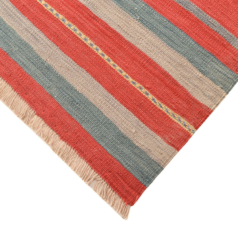 Moderní kilim Koberec 192x288cm - Vlněný koberec - vícebarevný