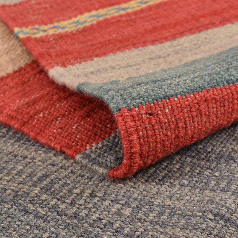 Moderní kilim Koberec 192x288cm - Vlněný koberec - vícebarevný